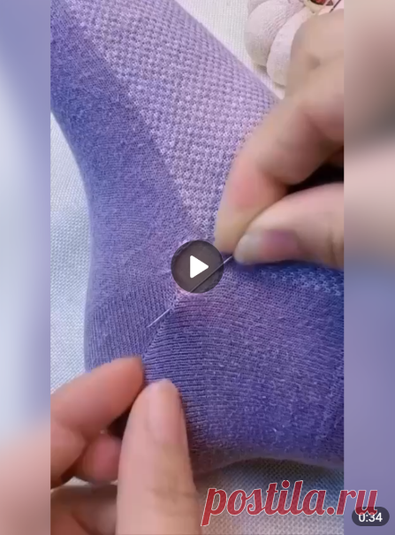 🧵 Как аккуратно зашить дырку

#одежда