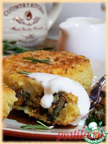 Пшенно-картофельные зразы с грибами - кулинарный рецепт
