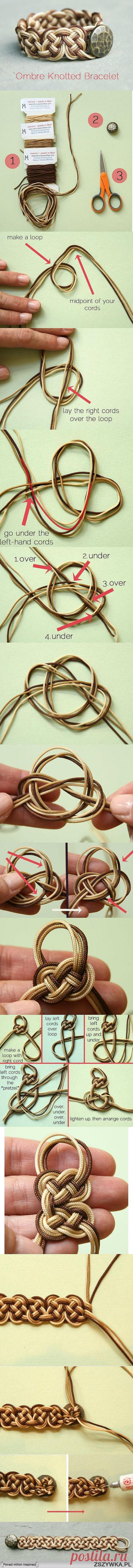 ombre celtic knot bracelet | How Do It