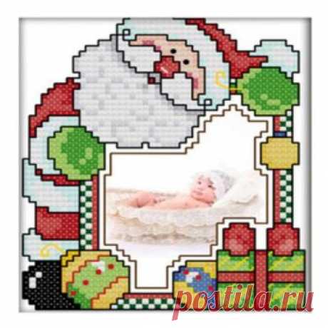 Printed Santa Claus photo frame cross stitch 11 CT DIY needle wedding Christmas gift | Lazada PH