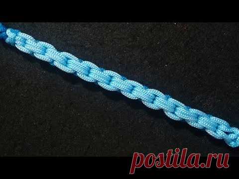 изготовление цепочки-браслета из шнурка
