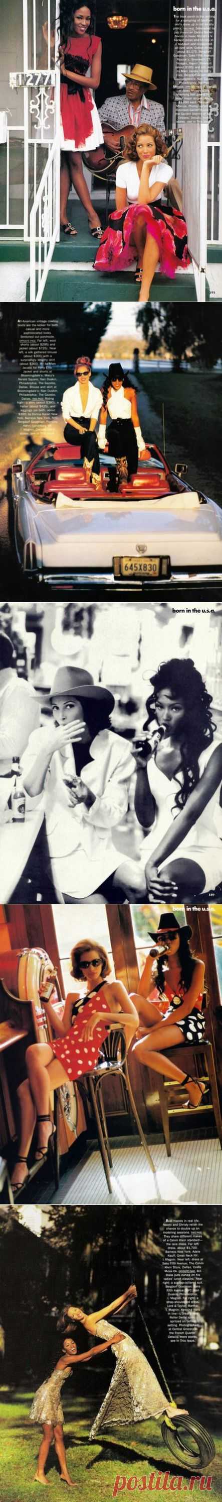 Born in the USA Christy Turlington & Naomi Campbell by Arthur Elgort for Vogue US, February 1992 

❤ ❤ ❤ ❤ ❤ ❤ ❤ ❤ ❤ ❤ ❤ ❤ ❤ ❤ ❤
Почему все мужчины испытывают влечение к кожно-зрительным женщинам? Чем они отличаются? Что это за женщины? Статья про публичных, манящих, АНТИ-женщин: