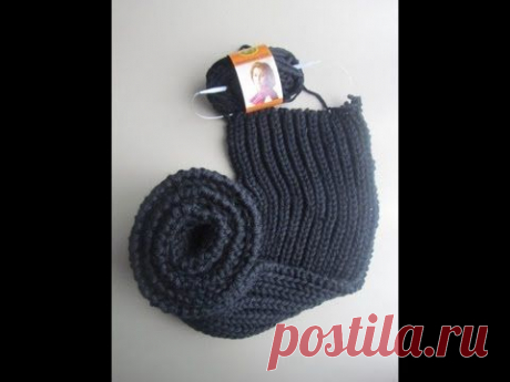 How to Knit a Scarf for Men Pattern #2 by ThePatterfamily