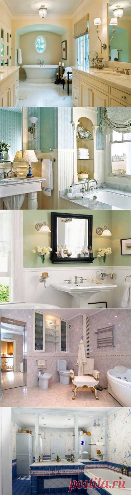 Ванная комната в стиле французский кантри