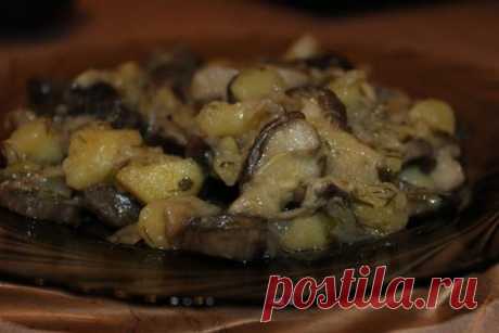 Картошка с грибами «УДачный ужин»