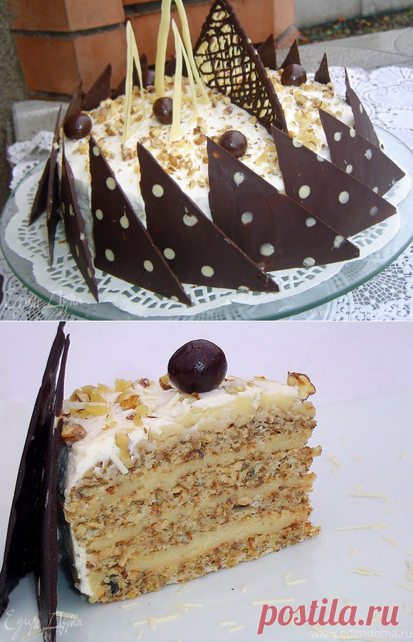 Ореховый торт с кремом Патисьер рецепт 👌 с фото пошаговый | Едим Дома кулинарные рецепты от Юлии Высоцкой