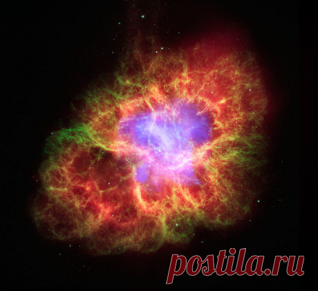 Фото далекого космоса, сделанные телескопом Хаббл • НОВОСТИ В ФОТОГРАФИЯХ  . Крабовидная туманность в созвездии Тельца.