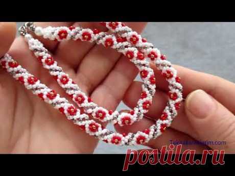 ZARİF BONCUK KOLYE VE BİLEKLİK YAPIMI / ELEGANT BEAD NECKLACE AND BRACELET MAKING