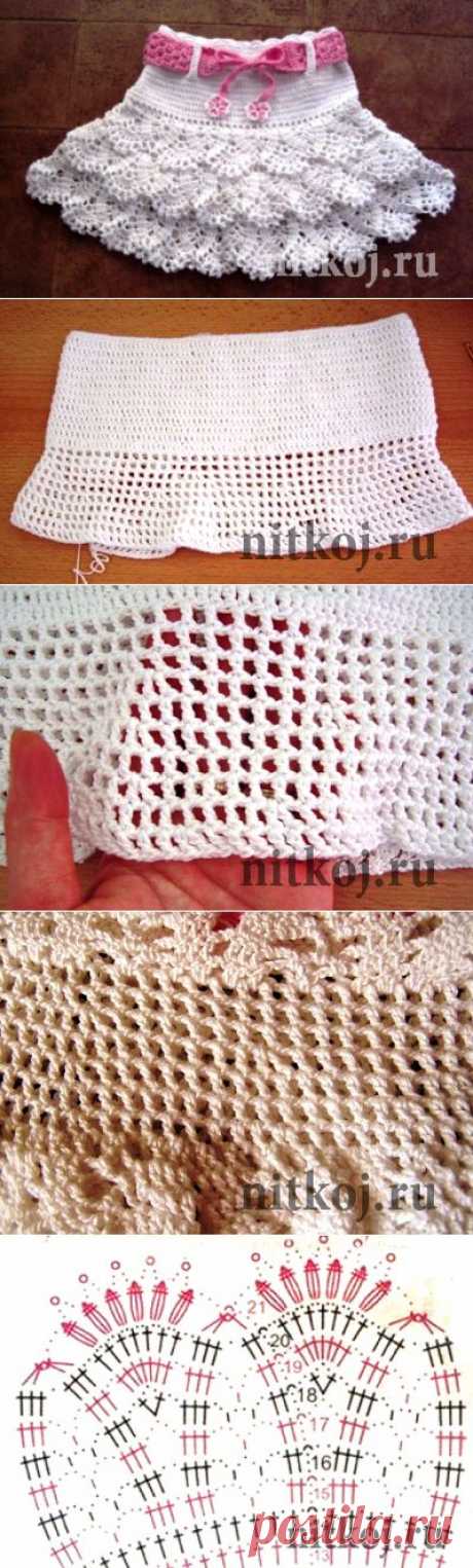 Детская юбка крючком » Ниткой - вязаные вещи для вашего дома, вязание крючком, вязание спицами, схемы вязания