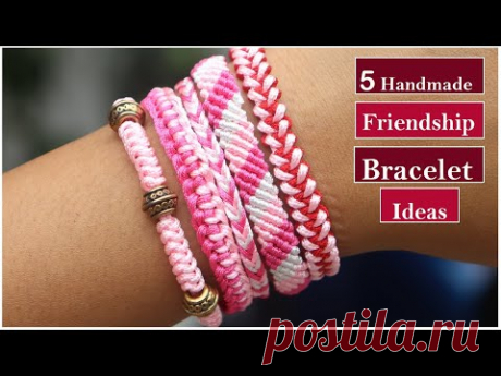 5 Handmade Friendship Bracelets Ideas| How To Make Thread Bracelet At Home |DIY Jewelry|Creation&you