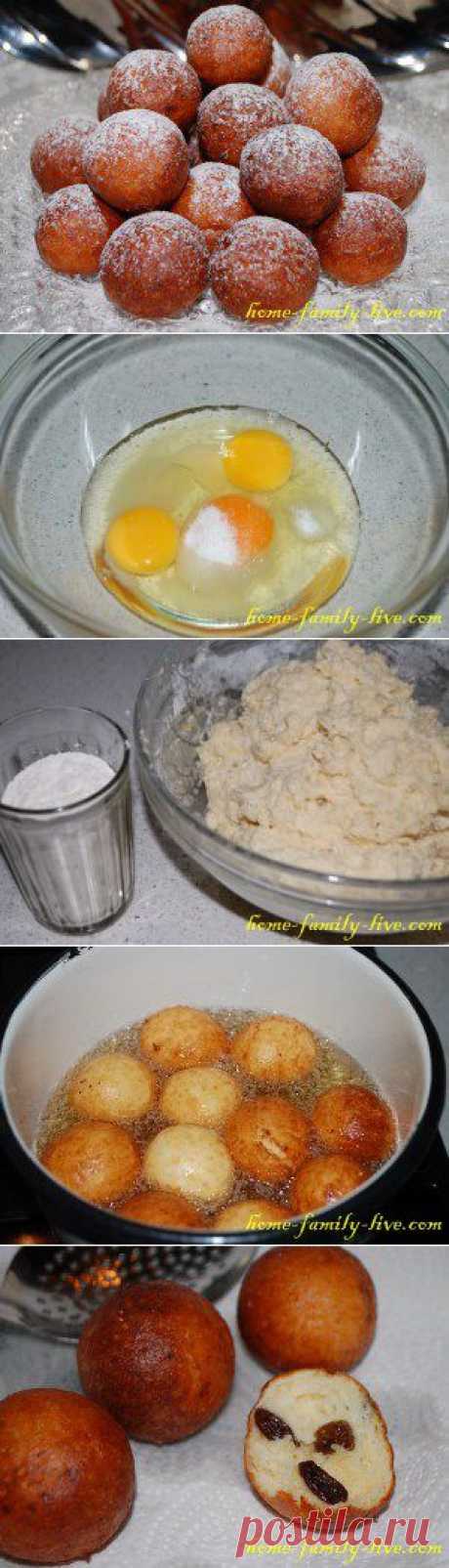 Творожные колобки - пошаговый рецепт с фото - пончики