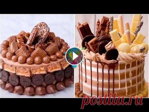 Украшение тортов сладостями (конфетами, печеньем, шоколадом) | Cake decorating ideas Украшение тортов в домашних условиях. Простые идеи украсить торт шоколадом, конфетами, печеньем и другими кондитерскими изделиями. Украшаем торт сладо...