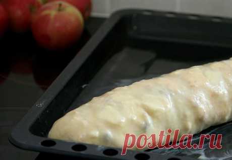 Тончайшее тесто, хрустящая корочка и ароматная нежная начинка! Венский яблочный штрудель — Вкусные рецепты
