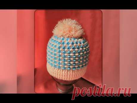 Шапка женская крючком "ШИШКА".  Crochet hat.