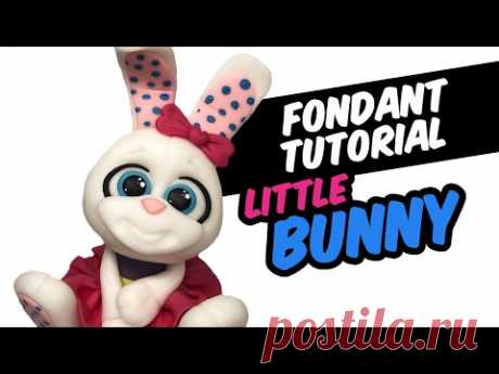 Fondant tutorial | LITTLE BUNNY | cake topper