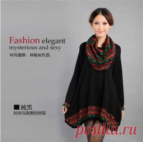 dress trendy Picture - More Detailed Picture about Free shipping for Plus size clothing autumn and winter 2013 national trend fashion medium long fat women thick sweater dress Picture in from Life Service Convenience Store. Aliexpress.com | Alibaba Group