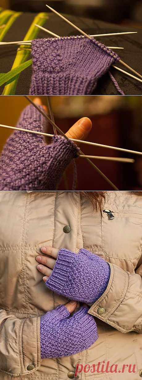 для тех, кто вяжет - Подробная инструкция по вязанию митенок