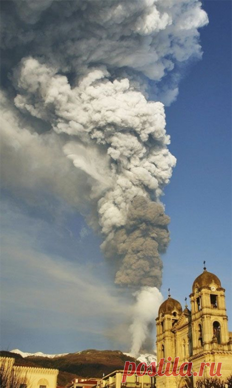 извержение вулкана этна