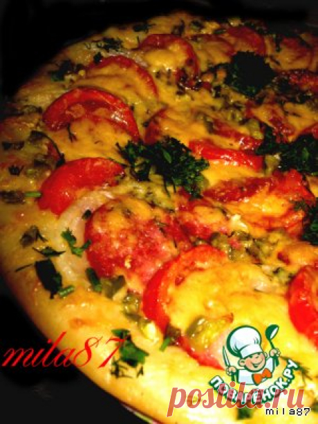 Лучшая пицца "А-ля пепперони и двойной сыр" - кулинарный рецепт