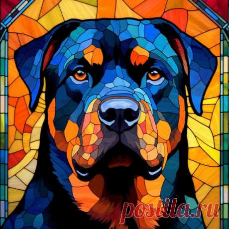 Vitral de Rottweiler Rottweiler Lover Window Film Vitral de Rottweiler - Etsy Chile