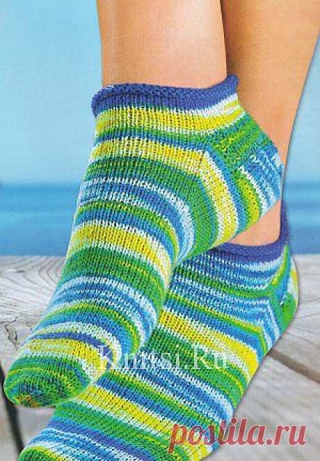 Носки с закрученными планками. Вязание для женщин / Гетры и носки / Спицами