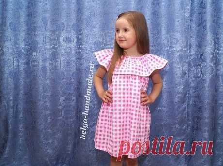Платье с воланом для девочки 3-5 лет (Шитье и крой) | Калейдоскоп Рукоделия
