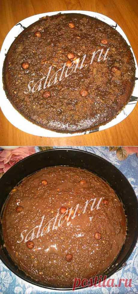 Самый вкусный шоколадный пирог с орехами рецепт с фото |