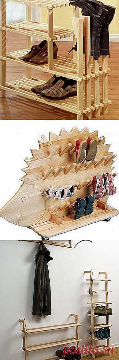 Деревянная полка для обуви: традиции и новый дизайн - Учимся Делать Все Сами