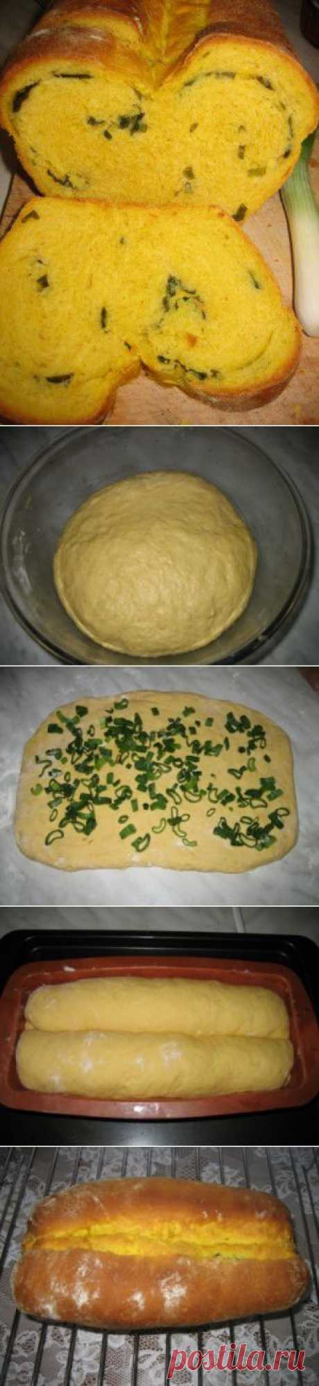 Тыквеный хлеб с зеленым луком : Хлеб, батоны, багеты, чиабатта