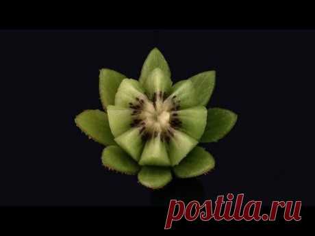 Beautiful Kiwi Fruit Lotus Flower - Beginners Lesson 3 By Mutita Art In Fruit And Vegetable Carving