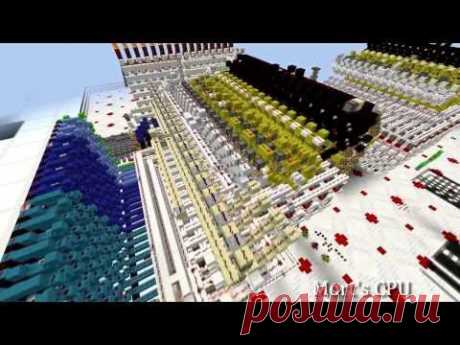 Minecraft: На видео показаны различные CPU, программируемые логические массивы, другие устройства и механизмы