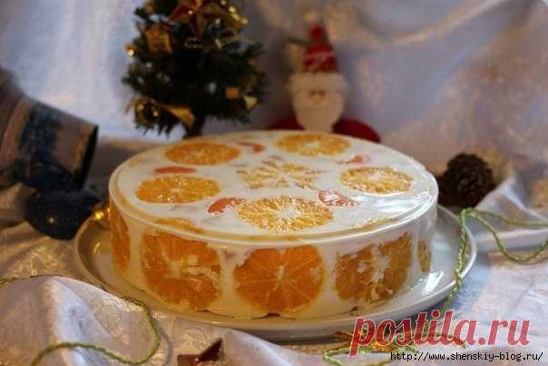 Желейный торт "Фруктовый новый год"..