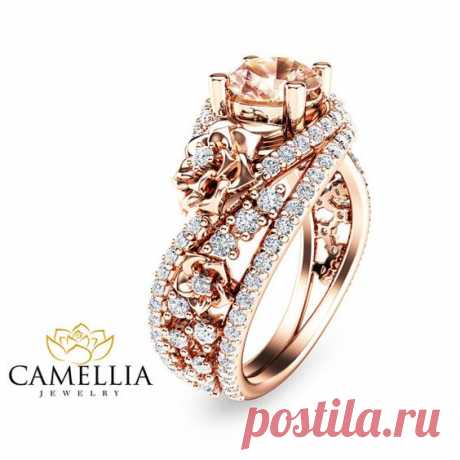 There is nothing like a gorgeous rose gold morganite engagement ring to set her heart aflutter. Designed in striking detail, the ring features a twisted unique motif with a variety of side accent…