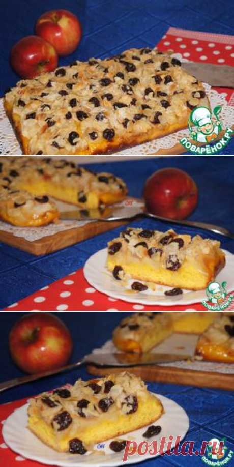 Немецкий пирог с яблоками и шафраном - кулинарный рецепт