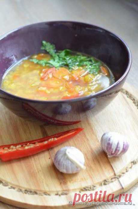 Дал-суп гороховый с морковью и пряностями