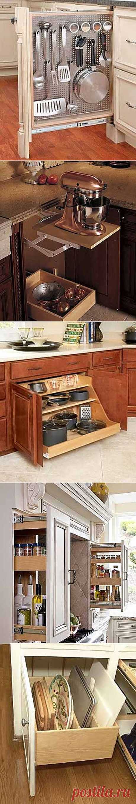 Где хранить посуду на кухне: 12 практичных идей для выдвижных полок - Учимся Делать Все Сами