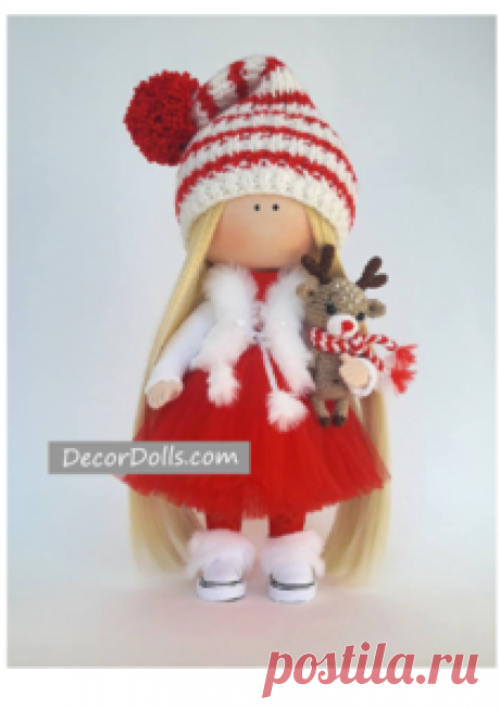 Christmas Art Doll, Winter Gift Doll, Soft Fabric Doll, Decor Baby Dol – Decor Dolls