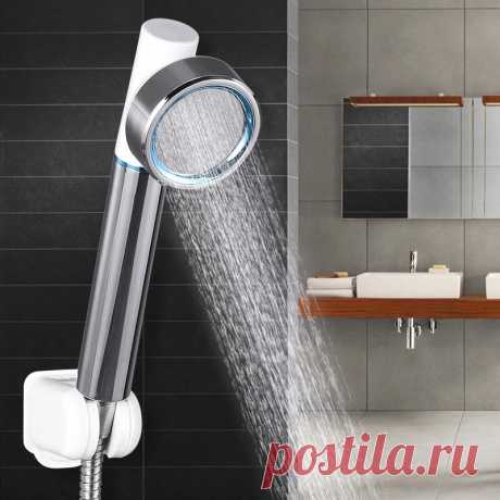Bathroom Shower Pressurized Water Saving Handheld Detachable Rain Shower Head - US$7.99
