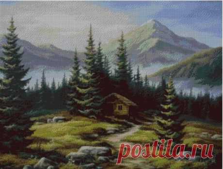 Forest Landscape Beads Embroidery Pattern Painting Bead | Etsy