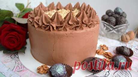 Шоколадный торт с черносливом и орехами | Oksana Draguntsova | Дзен