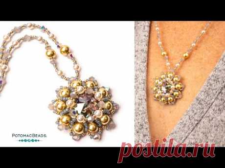 Pearl Shine Necklace - DIY Jewelry Making Tutorial by PotomacBeads