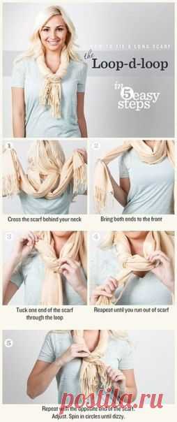 Как красиво и оригинально повязать шарф или платок