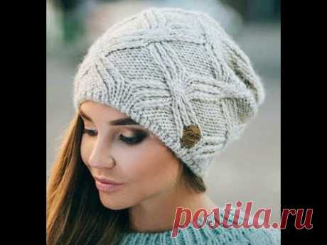 Модели Модных Шапок Спицами для Женщин - 2019 / Models Fashion Hats Knitting for Women - YouTube