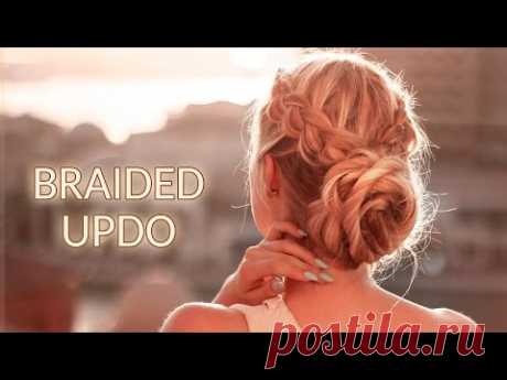 Prom/party hairstyle: braided updo ★ Medium/long hair tutorial, Frisuren für lange haare