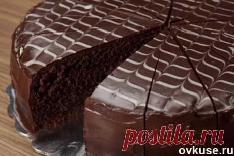 Шоколадный торт в шоколадной глазури. - Простые рецепты Овкусе.ру