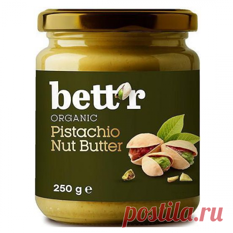 ფისტას პასტა Pistachio butter 250g Bettr ⋆ ORGANIKA Bio Shop Bett’r Organic Pistachio Butter contains 100% perfectly roasted and finely ground pistachios. It has a creamy, delicate texture and a rich taste. You