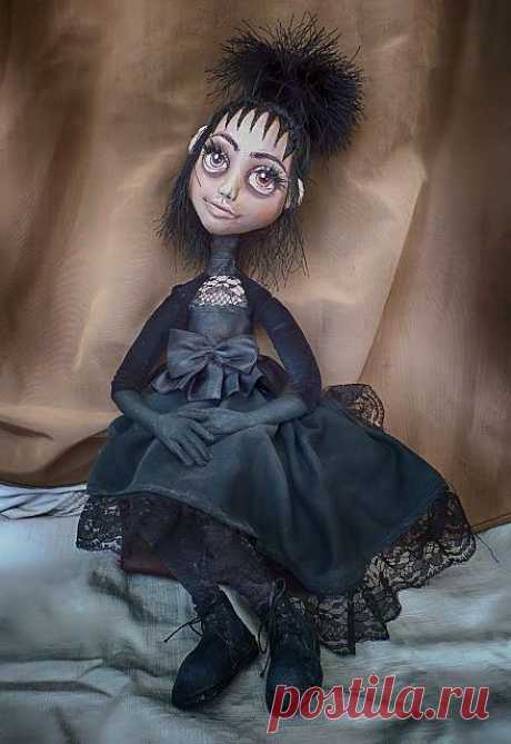 Обыкновенное чудо: Текстильная, шарнирная кукла Лидия, из фильма Тима Бертона Битлджус.