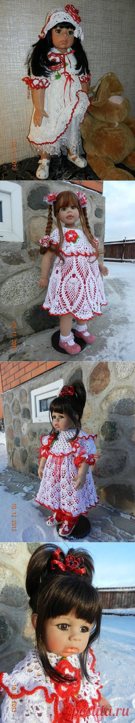 Девочки в красном! / Одежда и обувь для кукол - своими руками и не только / Бэйбики. Куклы фото. Одежда для кукол