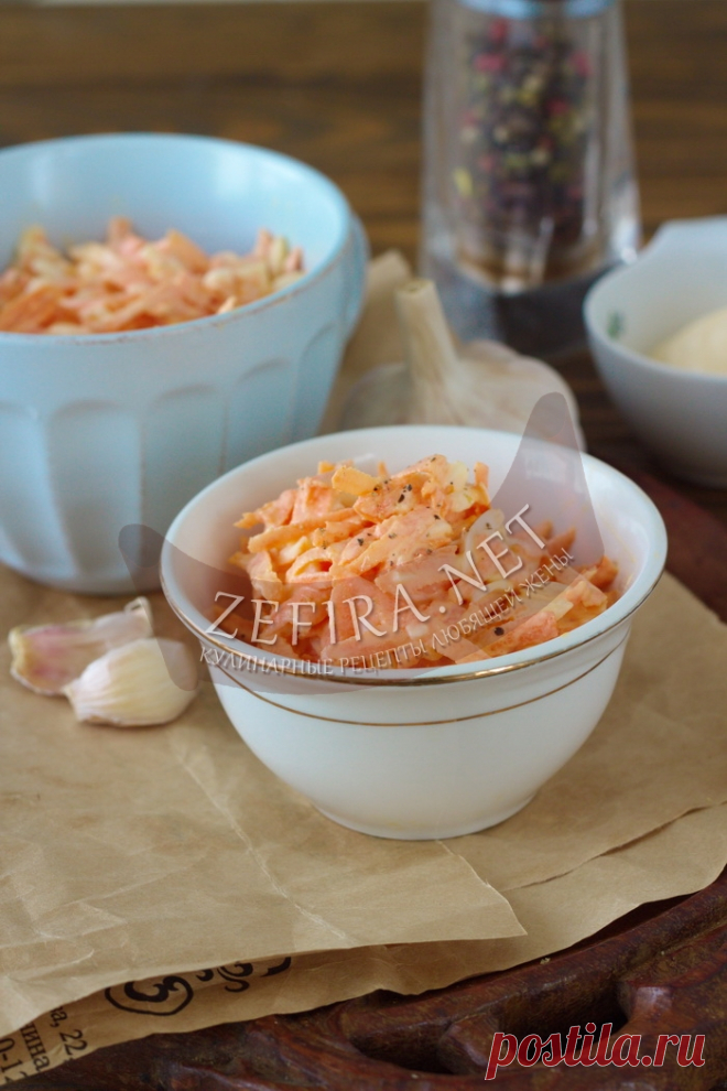 Простой и вкусный салат из моркови с яйцом — Кулинарные рецепты любящей жены