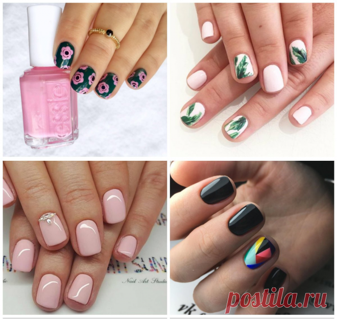 Short nails 2018: trends and ideas of nail art for short nail designs 2018